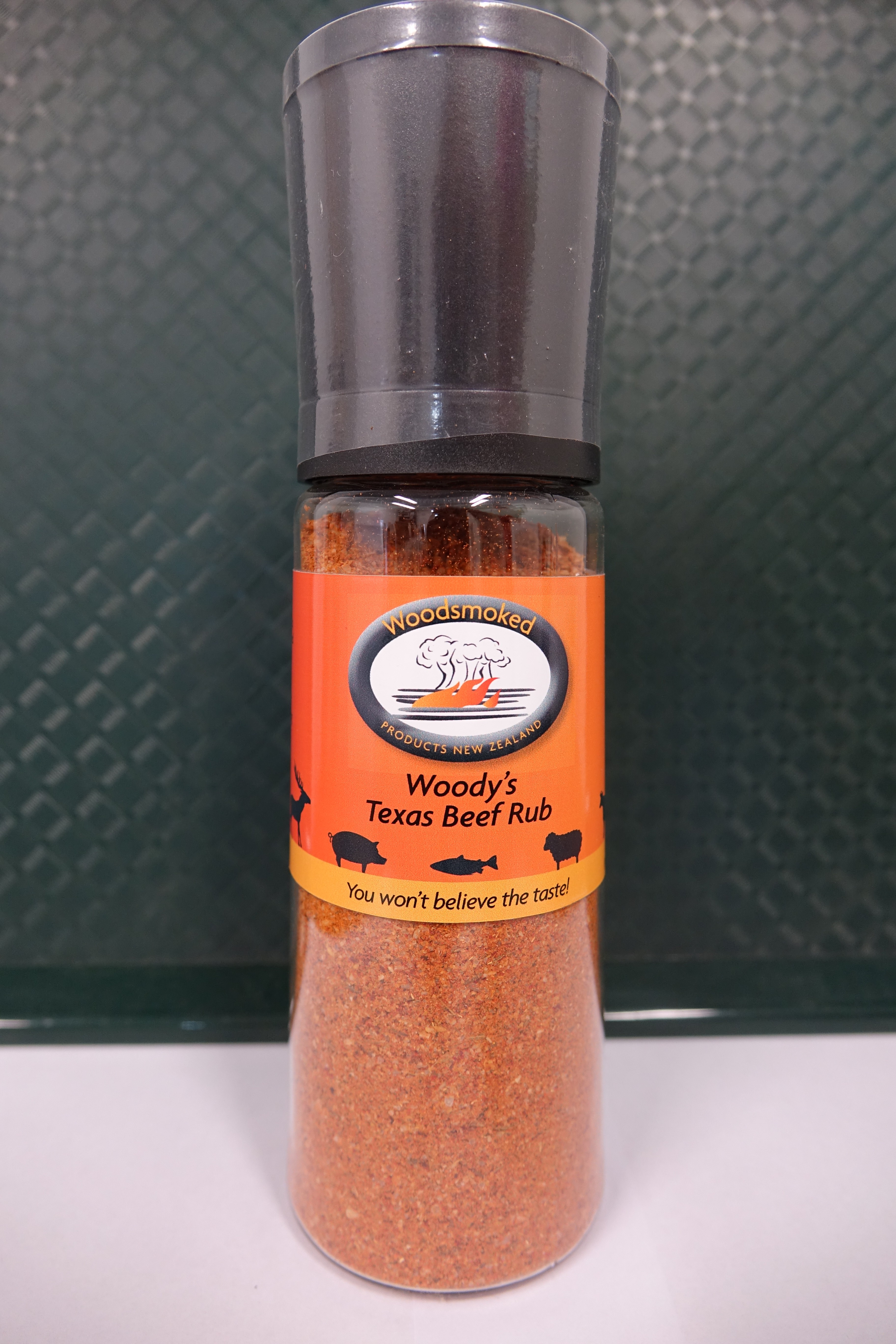 Woody's Texas Beef Rub (with adjustable disposable grinder) 230 grams